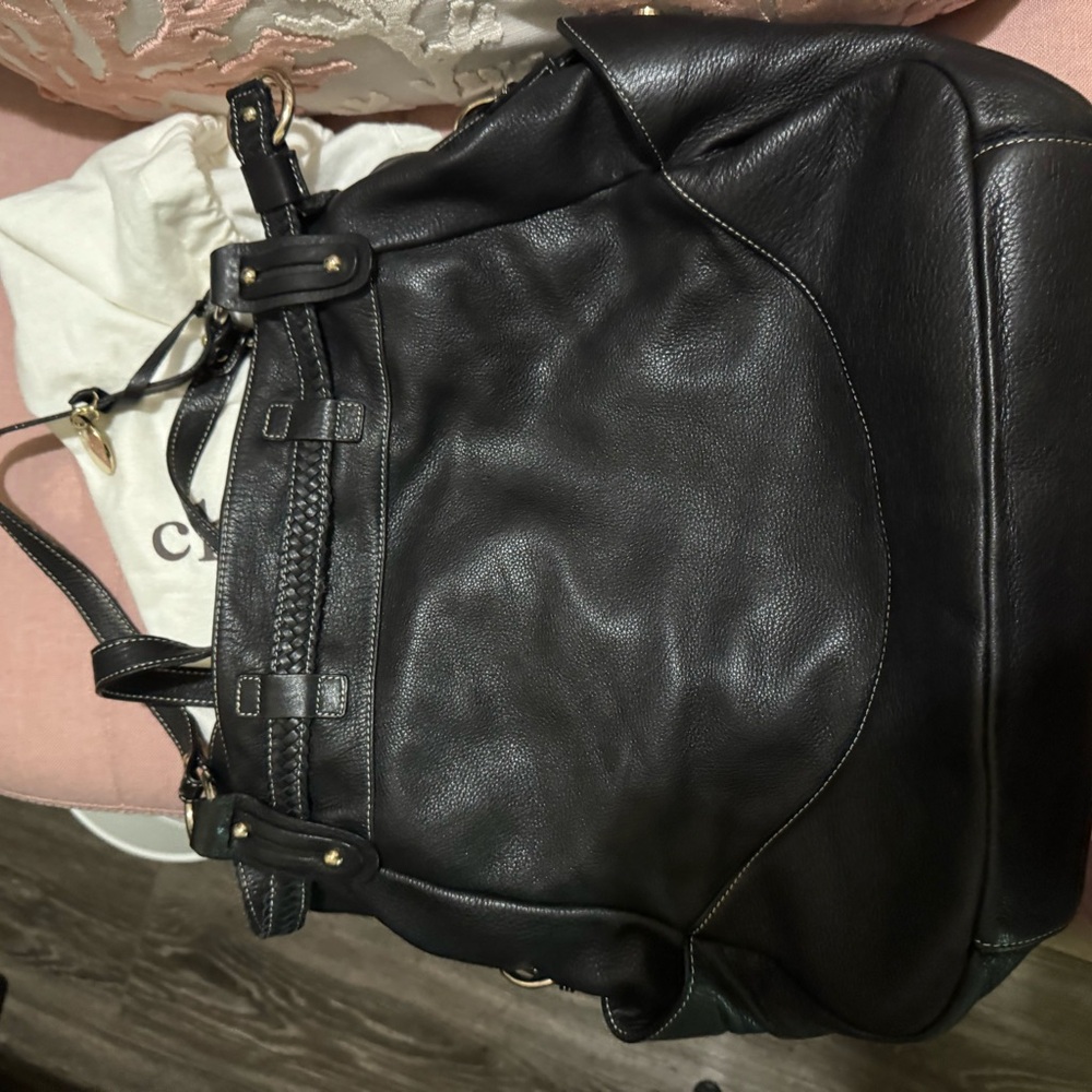 Charles David Black Leather Bag